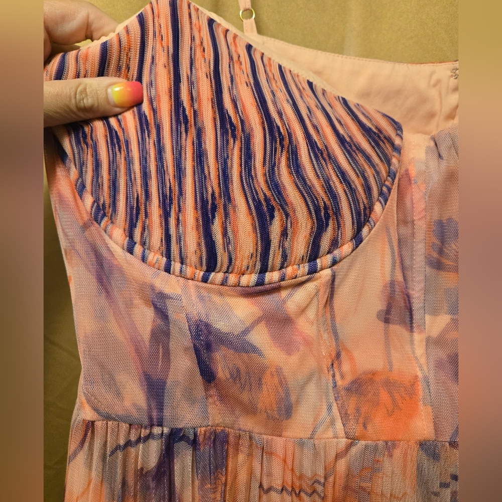 Hutch Amara size 26w Bustier Pleated Fit & Flare Midi Dress - Picture 3 of 6